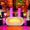 E! White LED DJ Booth / meubel – The Oval - Afbeelding 2