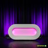 E! White LED DJ Booth / meubel – The Oval - Afbeelding 3