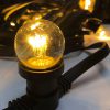 Prikkabel 10 meter 10 warm witte LED lampen