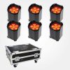 ADJ Element QAIP draadloze accu LED spot - Kit van 6