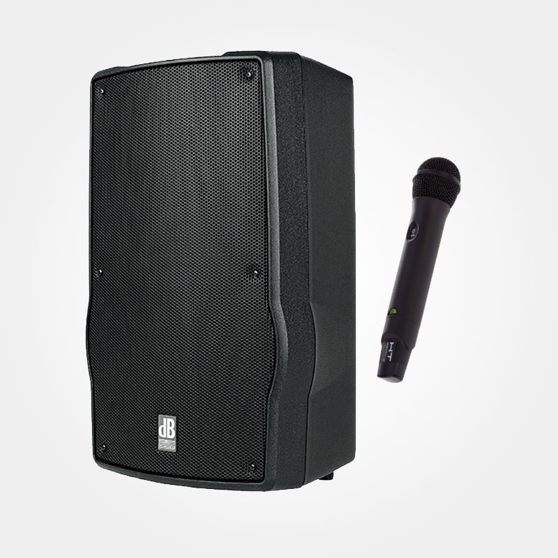Grondig Vergoeding prinses dB Technologies READY4 draadloze accu speaker + draadloze mic huren?