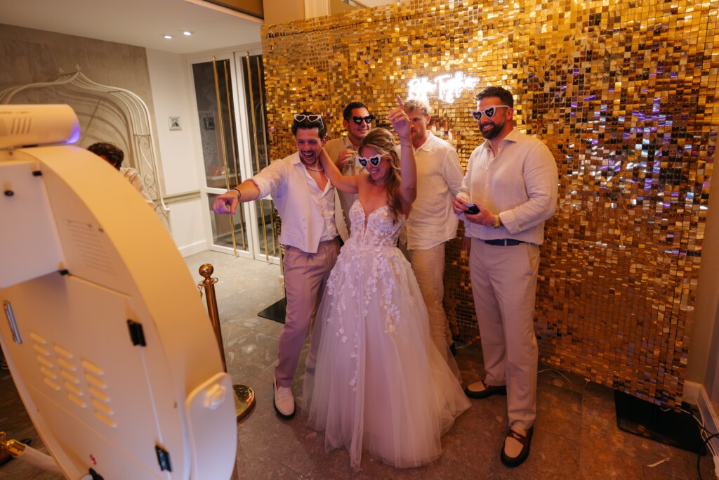 Photobooth met shimmerwall in Orangerie Elswout