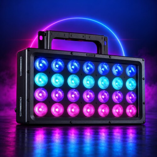 V-Show Q8 Queen LED wash with purple and blue light